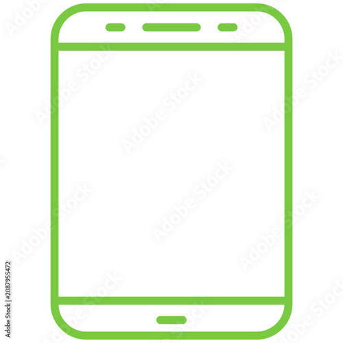 Cell Phone line icon style