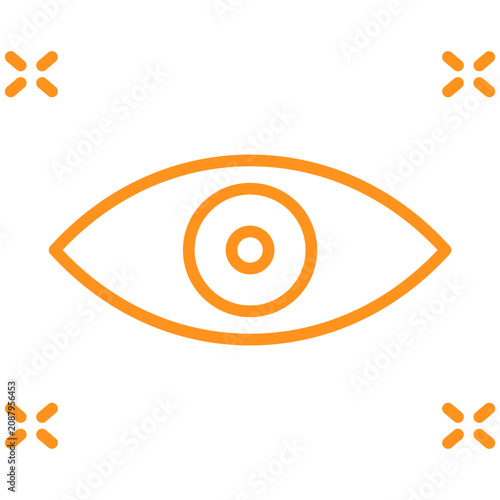 Fotografie Vision line icon style