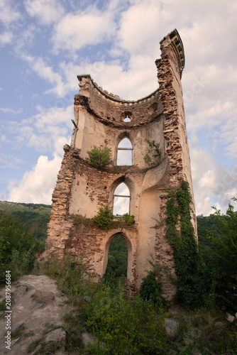 Chervonohorod Castle, ruins of one of the towers in the Chervony tract, Nyrki...
