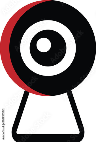 Modern Web Camera Icon Vector 