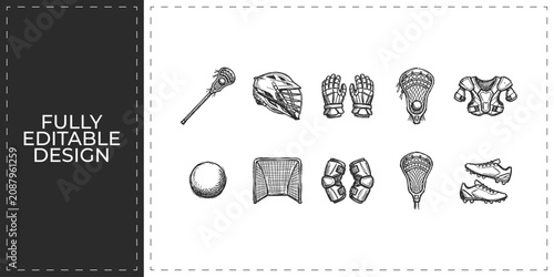 Fotografija Natural disaster and weather phenomena hand drawn icons set featuring tornado ea