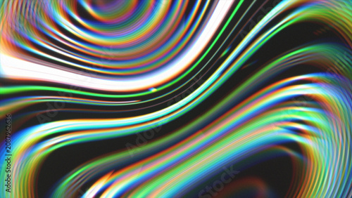 Foto Chromatic aberration ripple effect with rainbow spectrum color gradients for trendy visual design