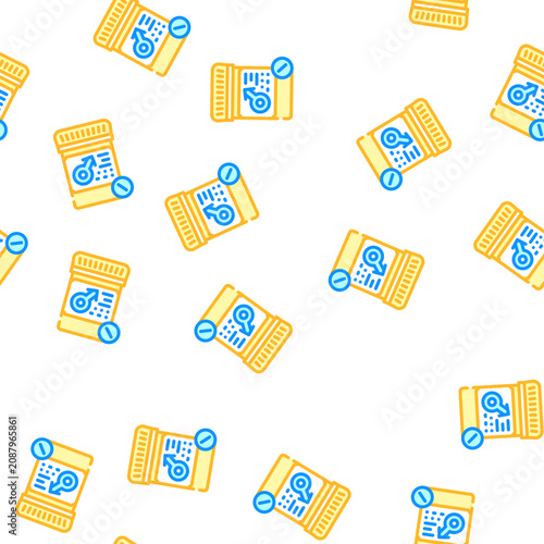 Konstfotografi potency pills vector seamless pattern potency pills sign illustration