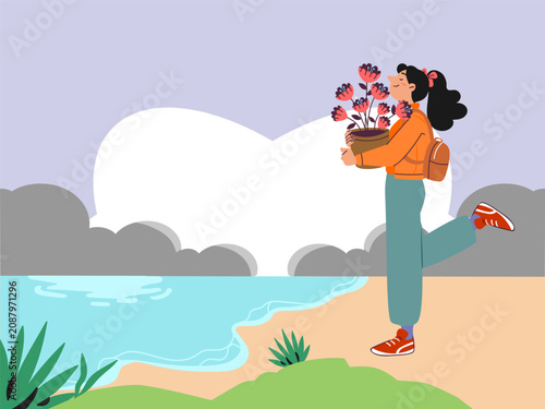 Canvas Print Plentiful Concept Illustration Illustration Vector Style
