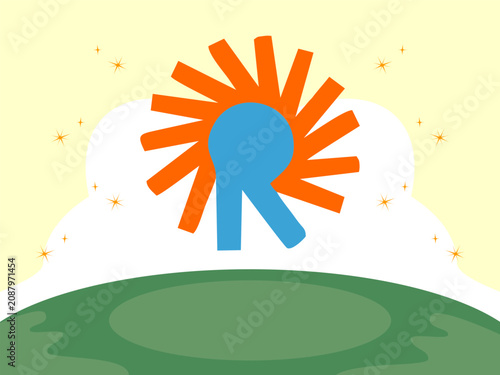 Bild auf Leinwand Rollick Concept Illustration Illustration Vector Style