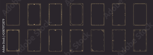 Cuadro en lienzo Celestial boho gold frames collection, dividers