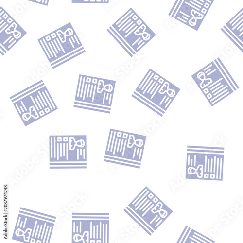 Bild auf Leinwand actor casting glyph vector seamless pattern