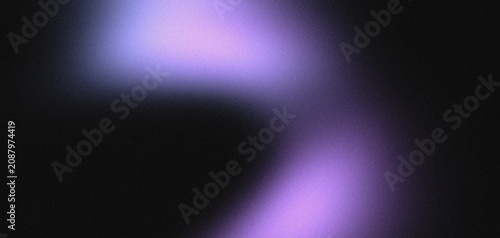 Konstfotografi Ethereal violet light glow on black grainy background, minimalist atmospheric no