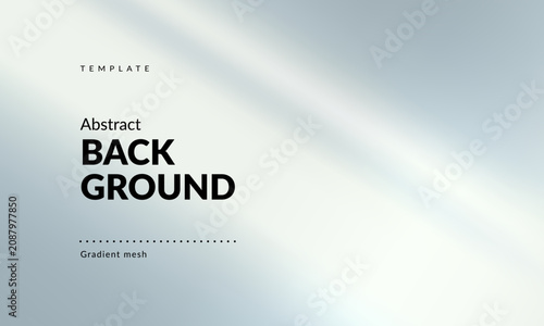 Minimalist Abstract Background with Light Gradient: Smooth Transition to White Featuring Soft Diagonal Lines and a Light Ray Effect on the Wall. Modern Backdrop Template for Graphics. Vector image.