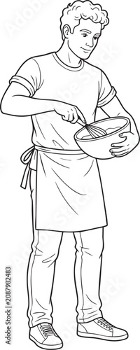 Full_body_male_cooking_gesture,_202606010101 (1) - Isolated white background Adobe Illustrator Artwork