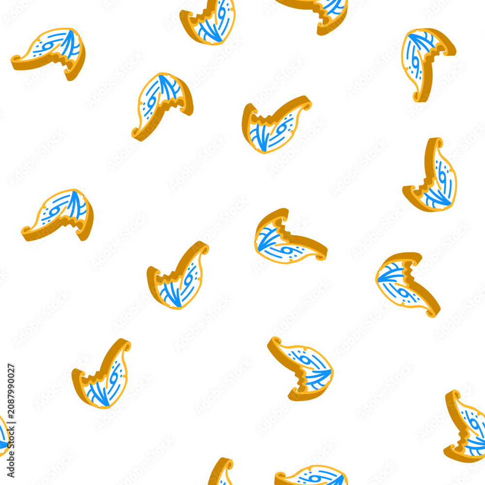 Obraz premium elf wing isometric seamless pattern. elf wing sign illustration
