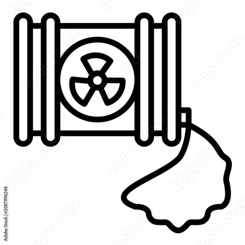 Obraz na plátne Chemical Spill Icon