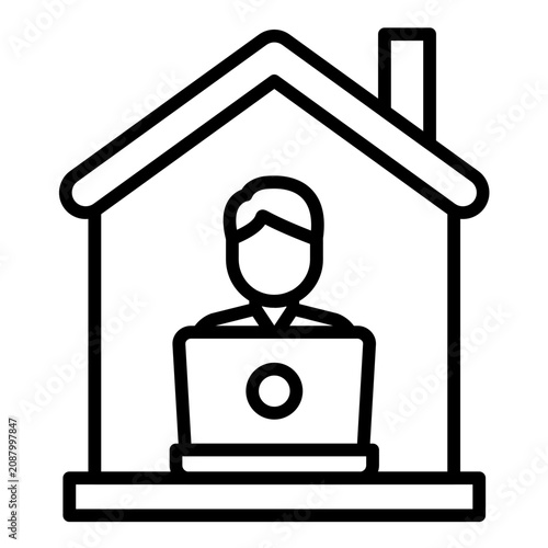 Working at Home Icon