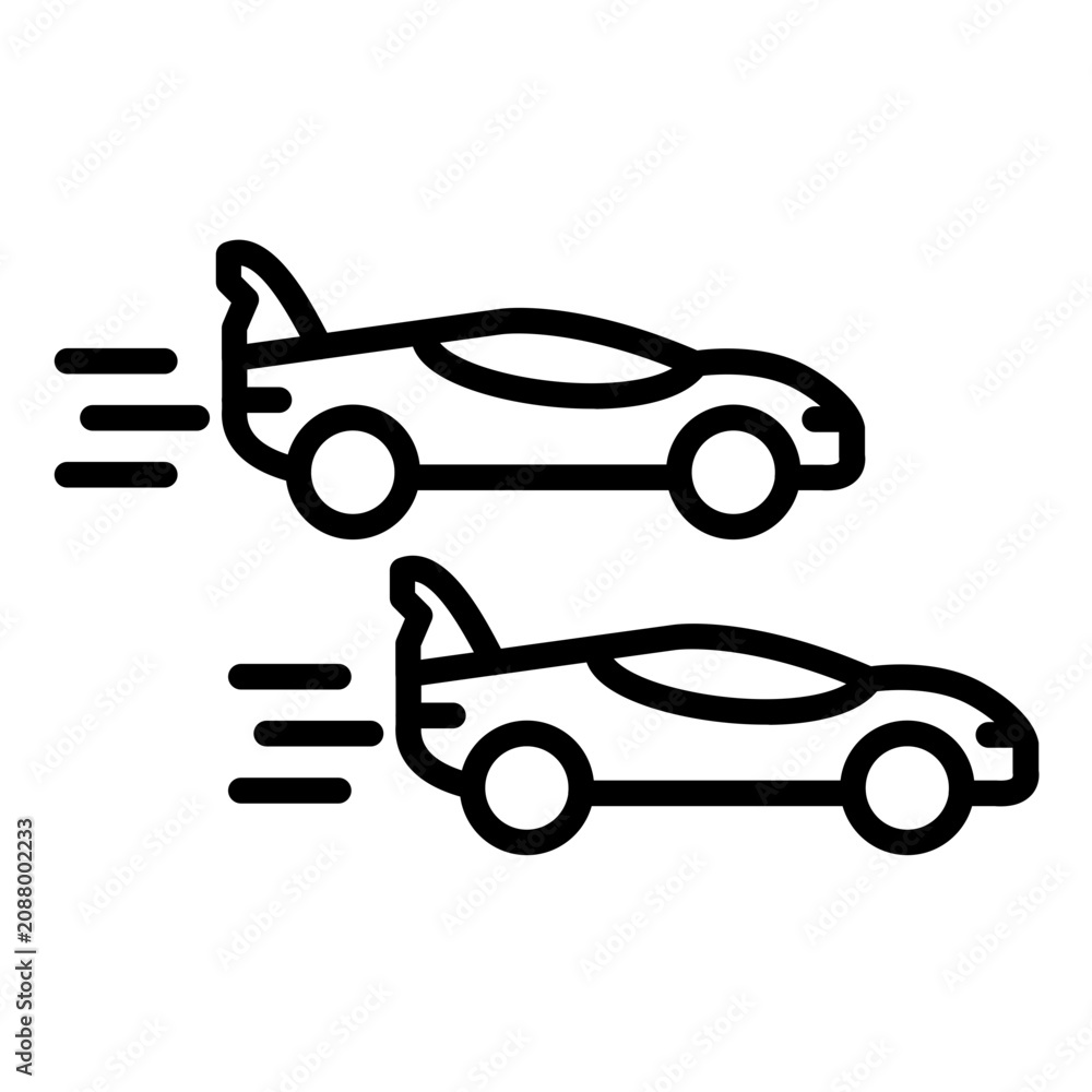 Obraz premium Racing Car Icon