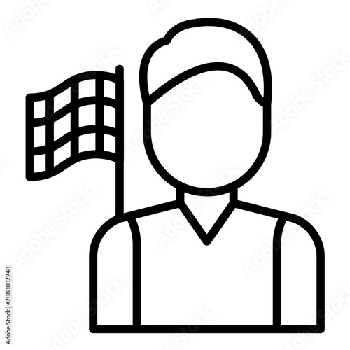 Canvastavla Flagman Icon