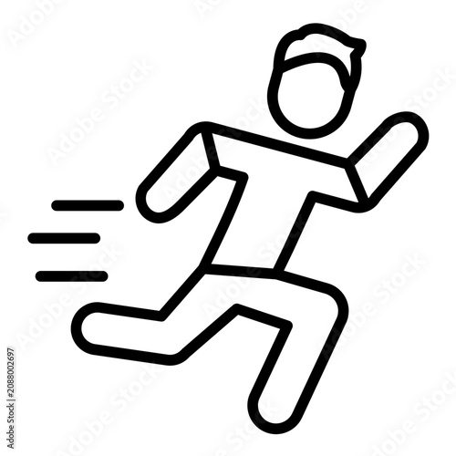 Plakat Running Icon