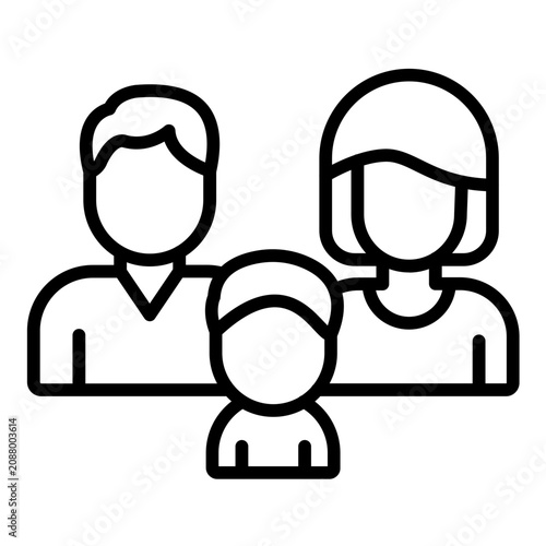 Tableau sur toile Family Icon