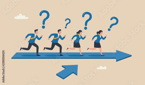 Foto Business competition, or rivalry against competitors to victory, performance emp