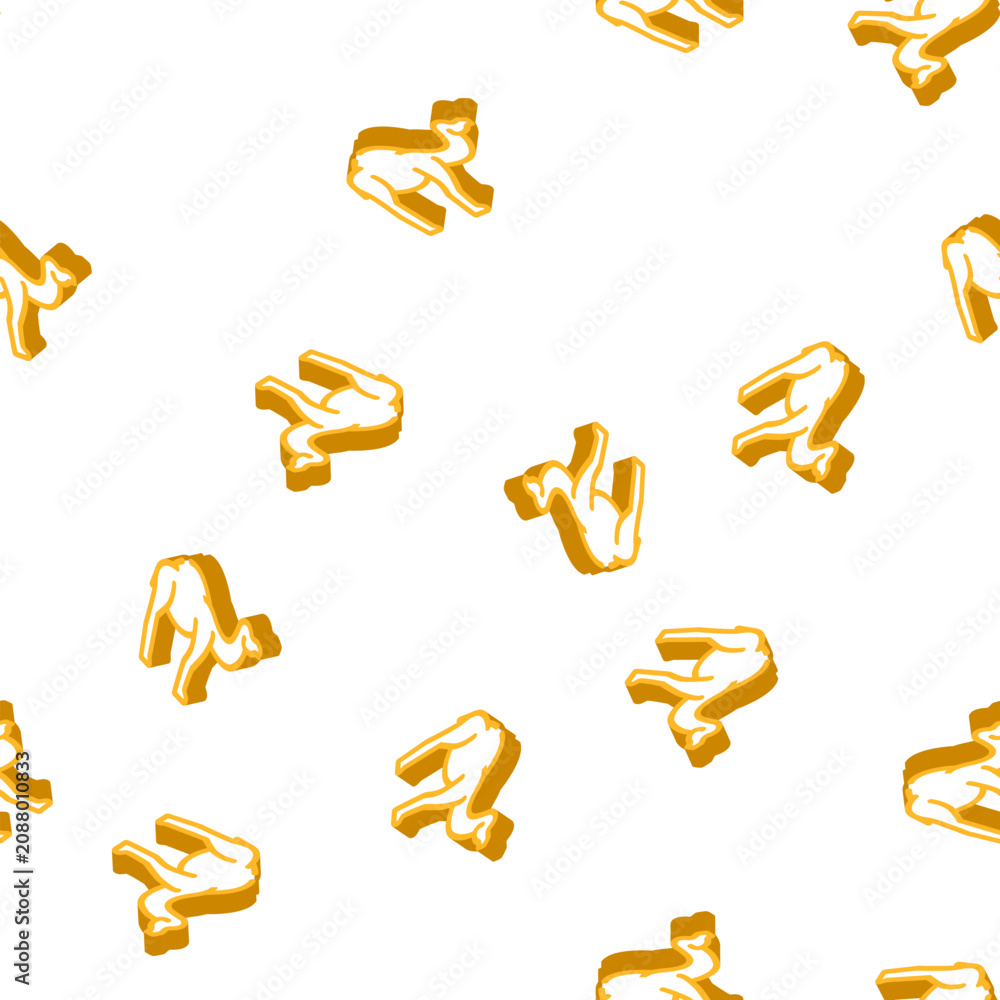 Fototapeta premium camel animal isometric seamless pattern. camel animal sign illustration