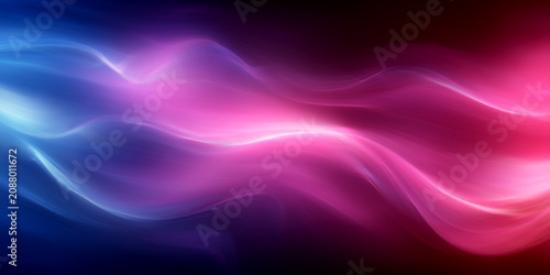Abstract background with speed light effect. Blue pink purple wavy texture wa...