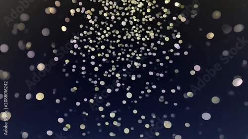 Abstract Bokeh Lights in Dark Background with Soft Focus