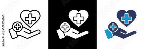 Health Service triple icon