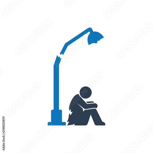 Obraz na plátne Hopelessness Under Broken Light Icon