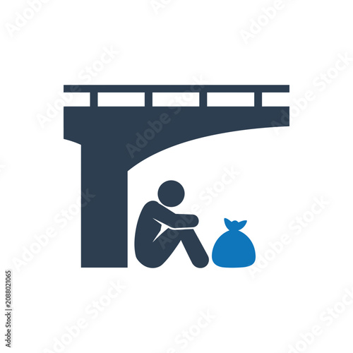 Foto Urban Displacement Under Bridge icon