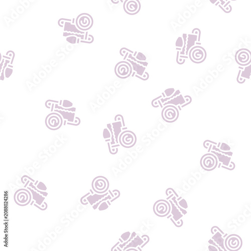 Quadro su tela tonometer for check blood pressure glyph vector seamless pattern