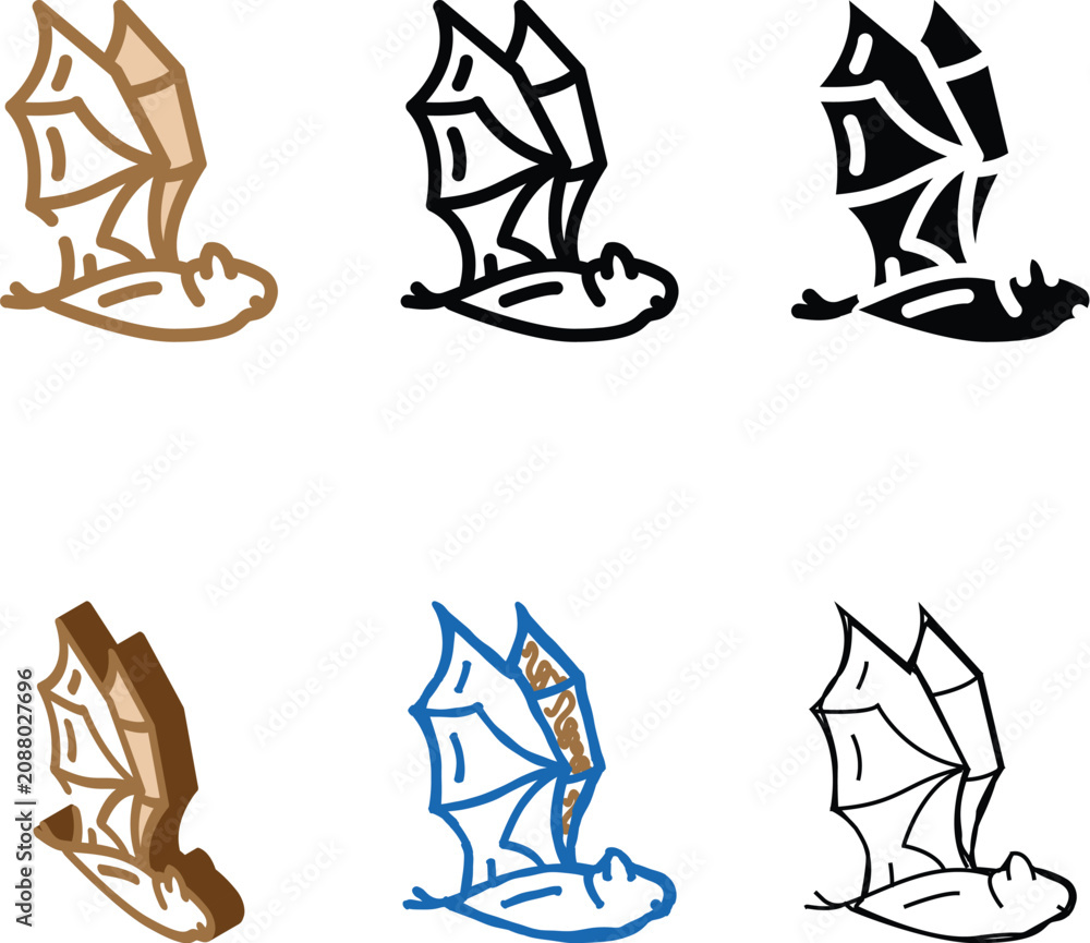 Fototapeta premium bat zoo animal color icon vector. bat zoo animal sign. isolated symbol stylized illustration