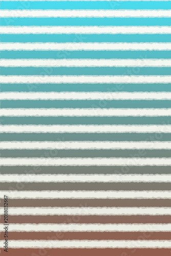 Abstract Blue and Brown Horizontal Stripes Background Pattern