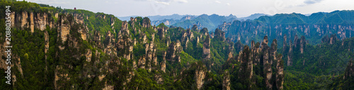 Aerial View of Zhangjiajie National Forest Park, Hunan Province, China