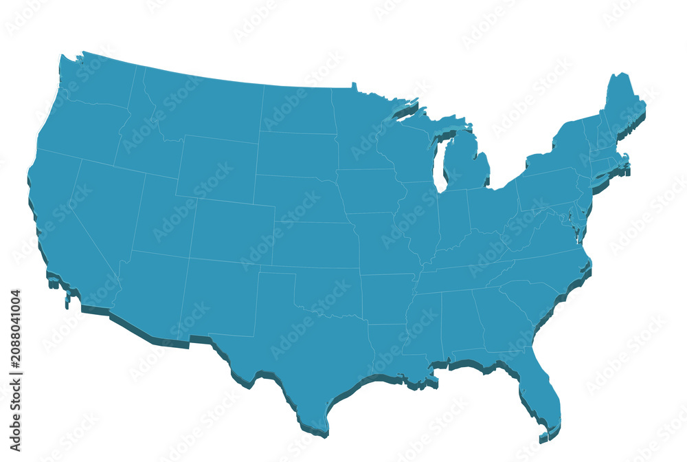 Fototapeta premium map of usa