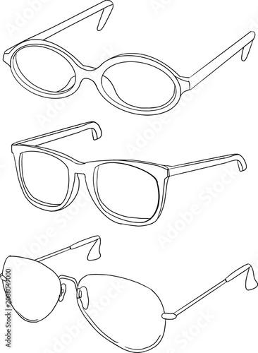 Modern hand drawn summer themed illustration isolated on white background. Trendy line design featuring seasonal vacation lifestyle elements