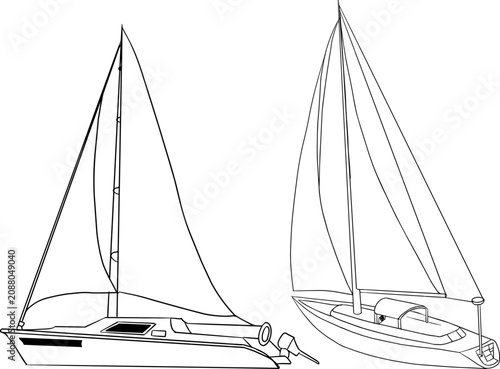 Modern hand drawn summer themed illustration isolated on white background. Trendy line design featuring seasonal vacation lifestyle elements