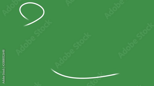 Hand Drawn Speed Lines Effect Animation Wind Elements On Green Screen