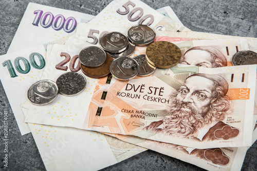 Czech koruna, the monetary unit of the Czech Republic introduced in 1993