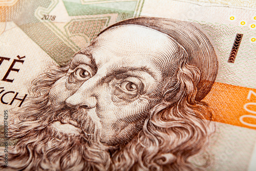Czech koruna, the monetary unit of the Czech Republic introduced in 1993