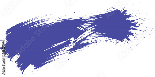 Expressive Cobalt Blue Paint Stroke: A dynamic and textured brushstroke of vibrant blue acrylic paint, featuring bold splatters and a raw, artistic finish that evokes a sense of creative energy