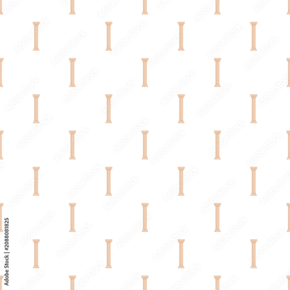 Obraz premium Repeating doric order classical columns forming a seamless texture and architectural pattern