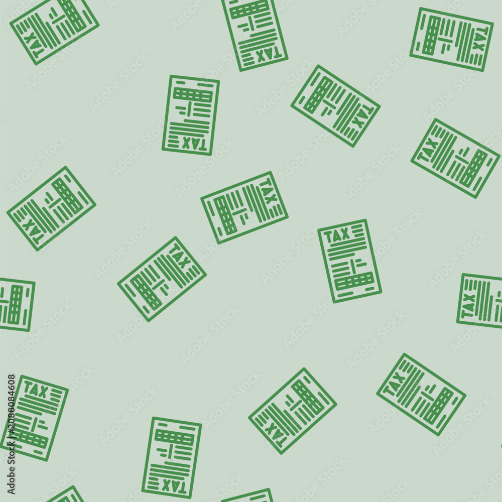 Fototapeta premium tax planning financial advisor line seamless pattern tax planning financial advisor thin line illustration