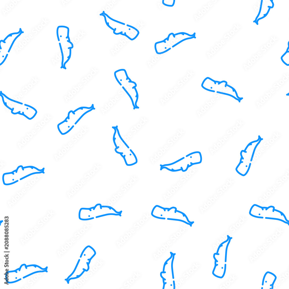 Fototapeta premium whale marine mammal animal vector seamless pattern whale marine mammal animal sign illustration