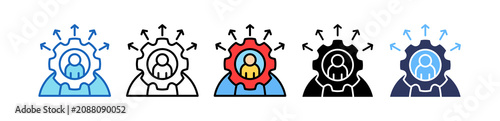 Outsourcing Management multiple icon