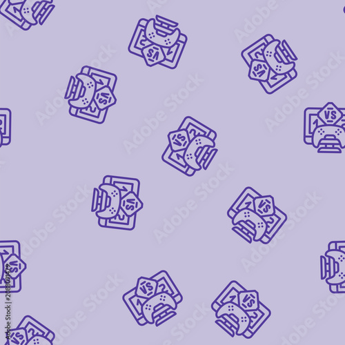 Fotografia multiplayer games game development line seamless pattern multiplayer games game