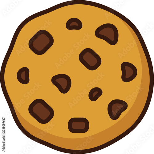 Chocolate chip cookie pieces with filling on plate indoors up close