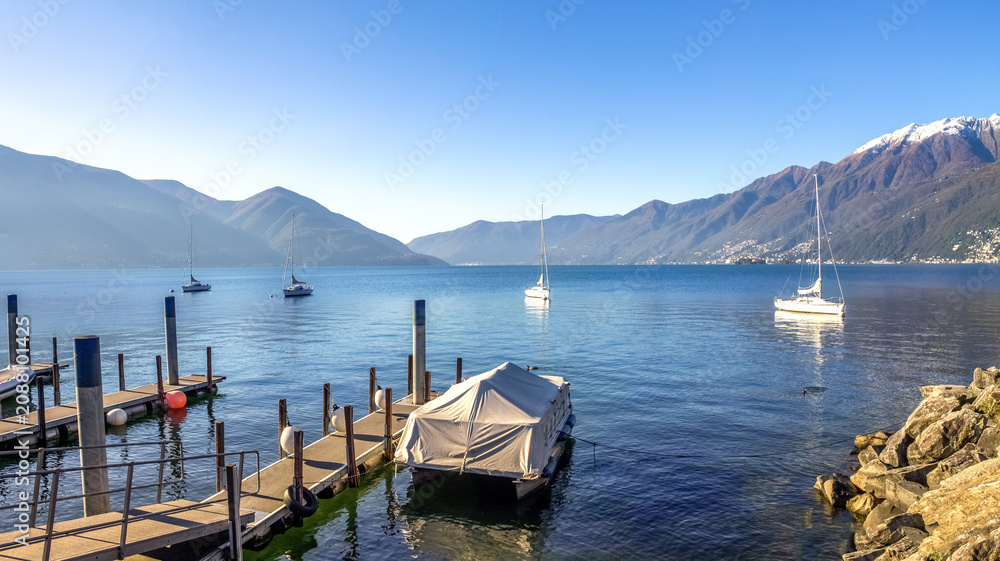 Obraz premium Lago Maggiore, Schweiz 