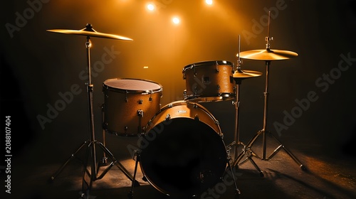 drum kit on stage