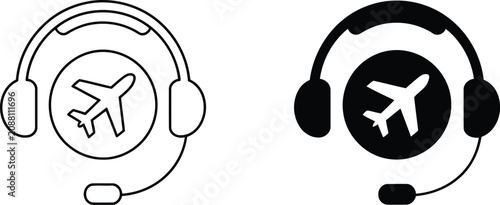 Cuadro en lienzo Travel agency customer service vector illustration