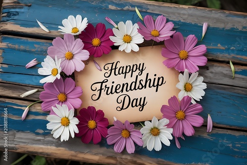 Happy friendship day floral wishes