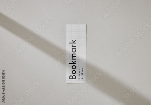 Mockup Of Customizable Bookmark